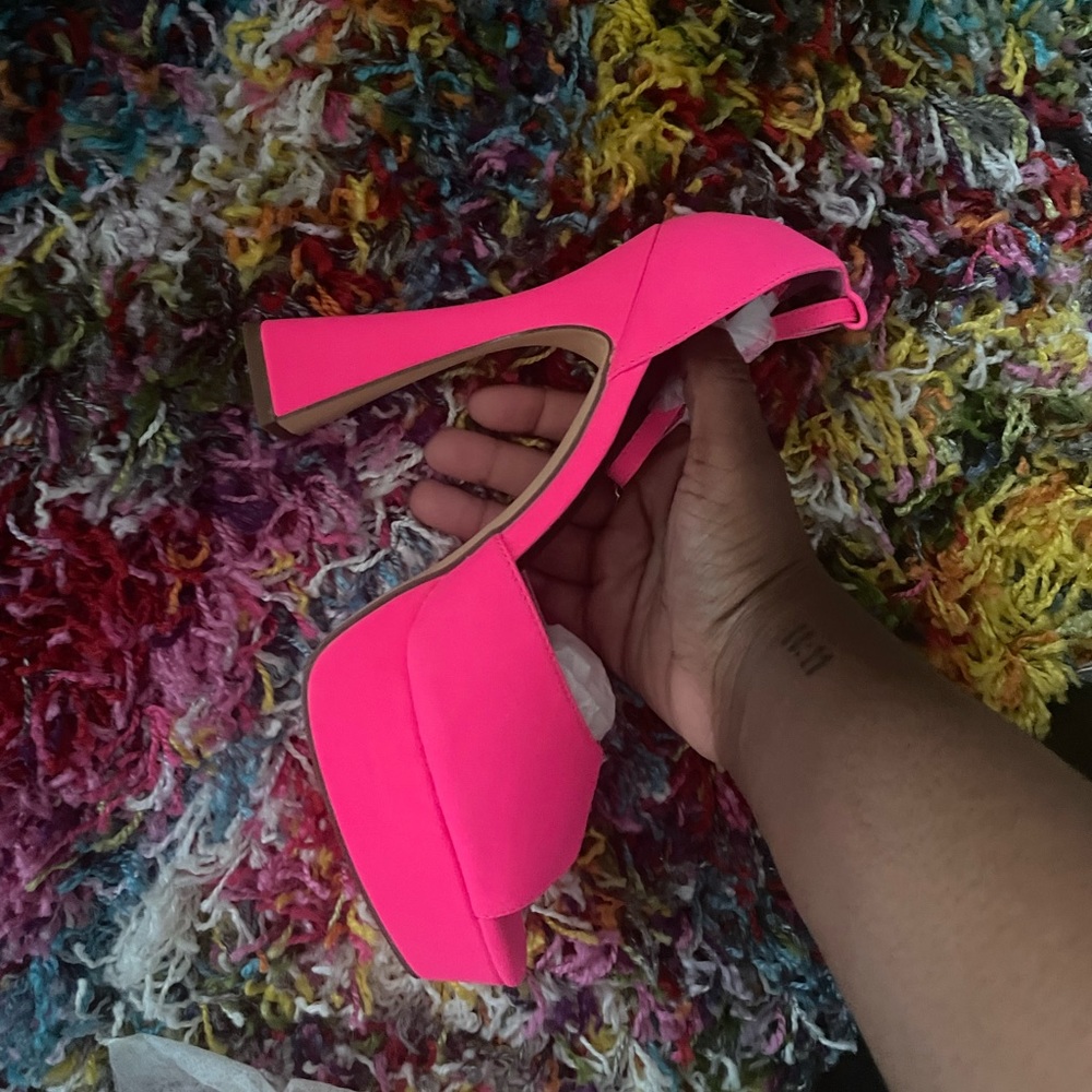 Hot Pink Platform Heels